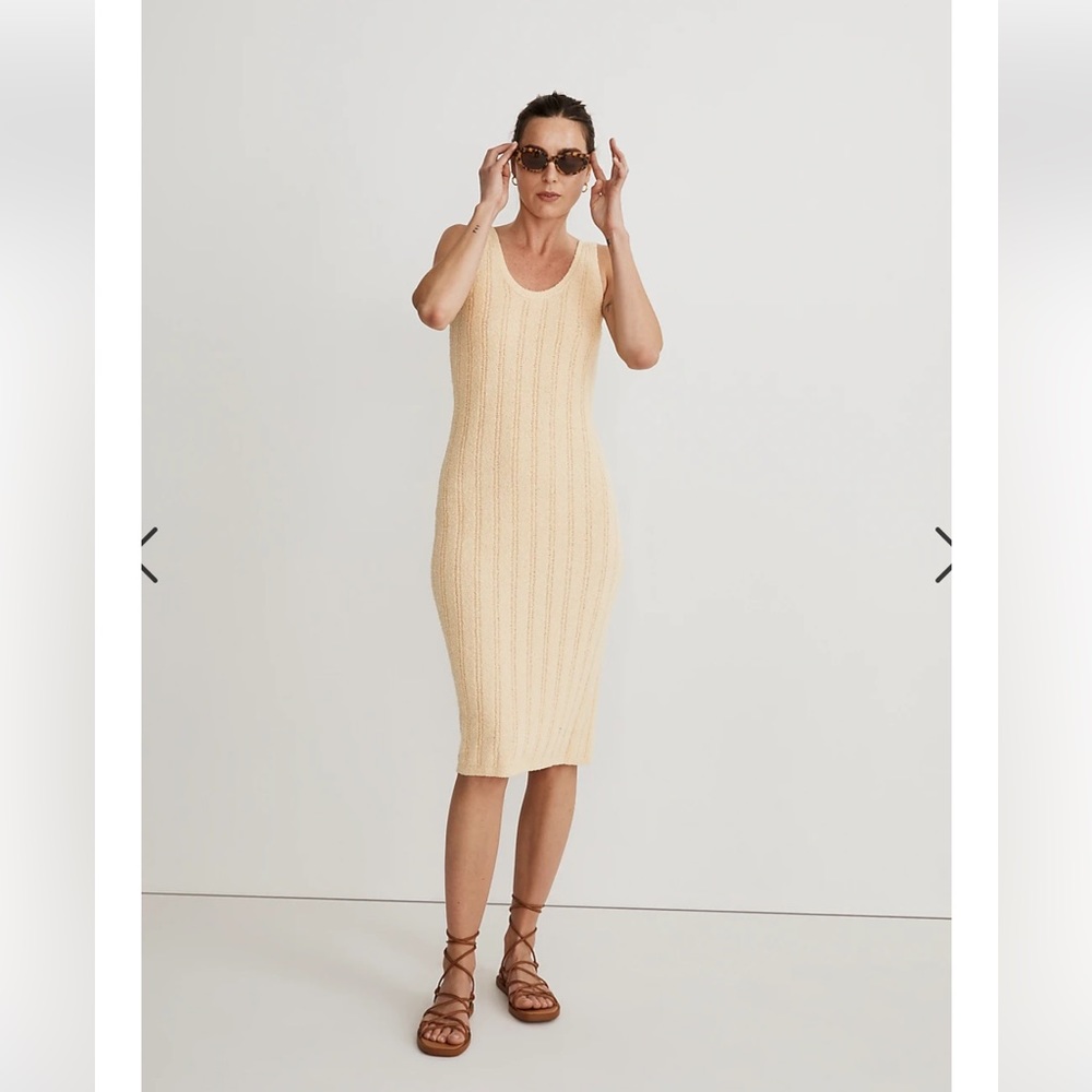 NWT Madewell Ribbed sleeveless sweater dress- M